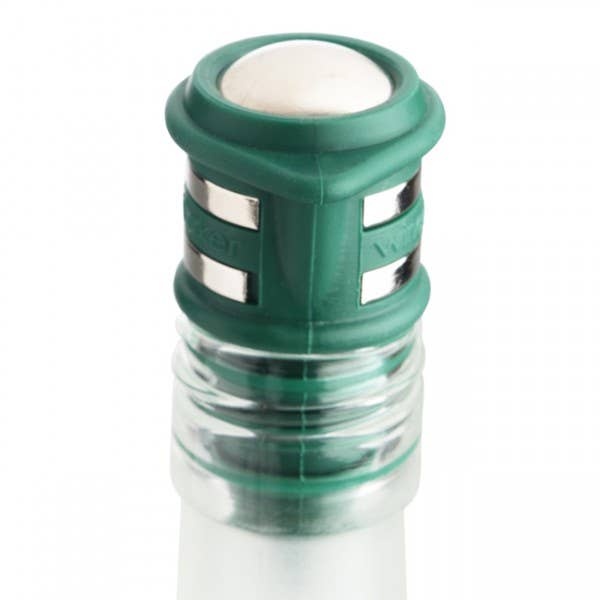 Haley's Corker - Wholesale Wine Tool Set - Carded Platinum Corker - Green Screw Cap Wine Bottles2