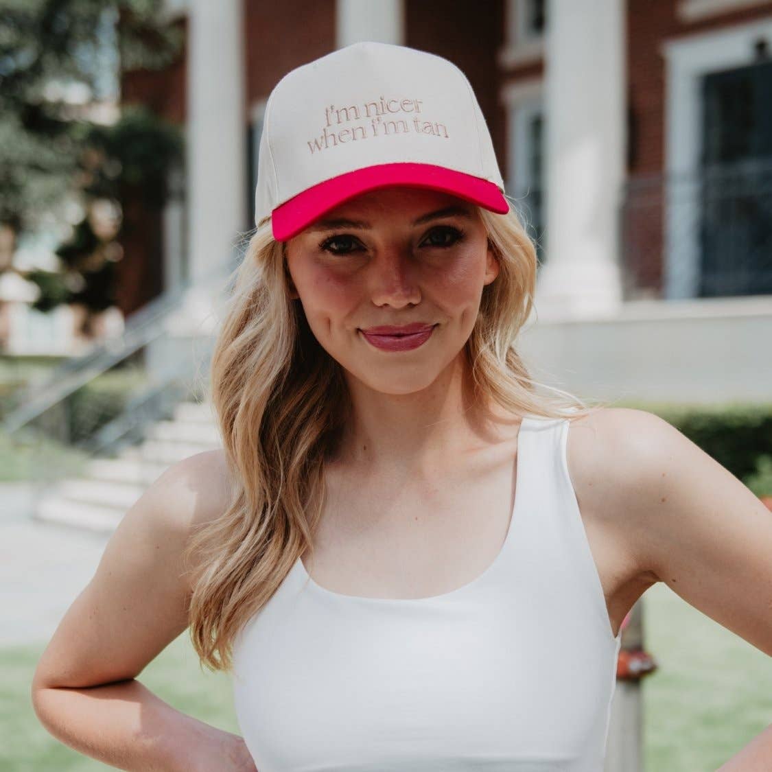 Katydid – Engroshandel Trucker hat - Dame – Jeg er pænere, når jeg er solbrun, tofarvede vintage hatte16