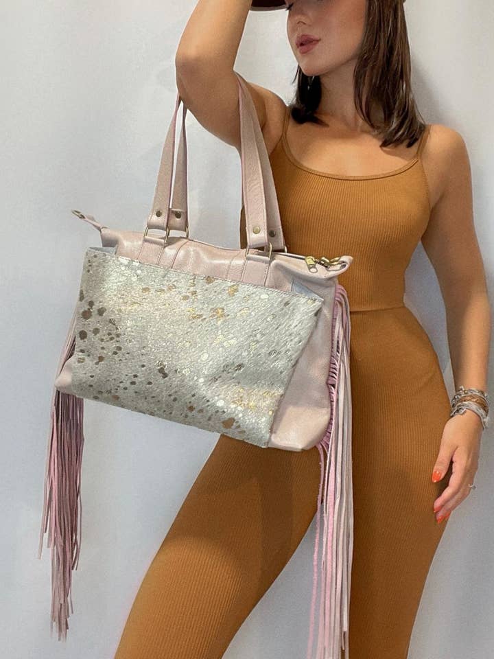 Lorelei Med Premium Fringed Handbag & Over The Shoulder for wholesale by Charlie Leather