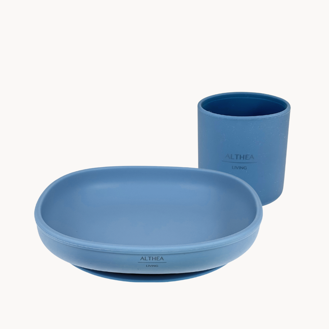 Althea Living - Vente Service à vaisselle - Vaisselle bébé en silicone biologique - 4 pièces7