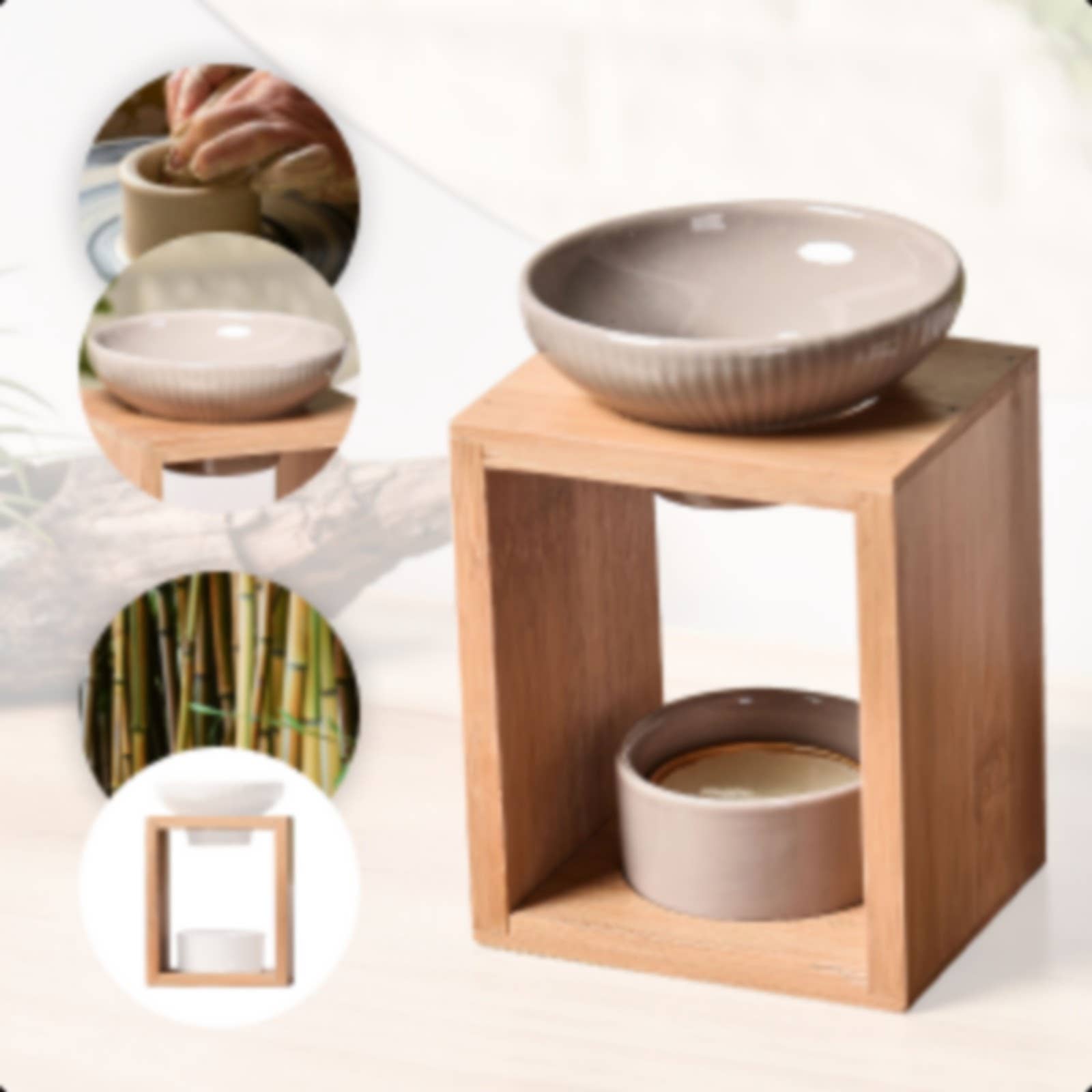 Zen'Arôme - Wholesale Oil Warmer - Yona fragrance diffuser burner for scented wax melts6