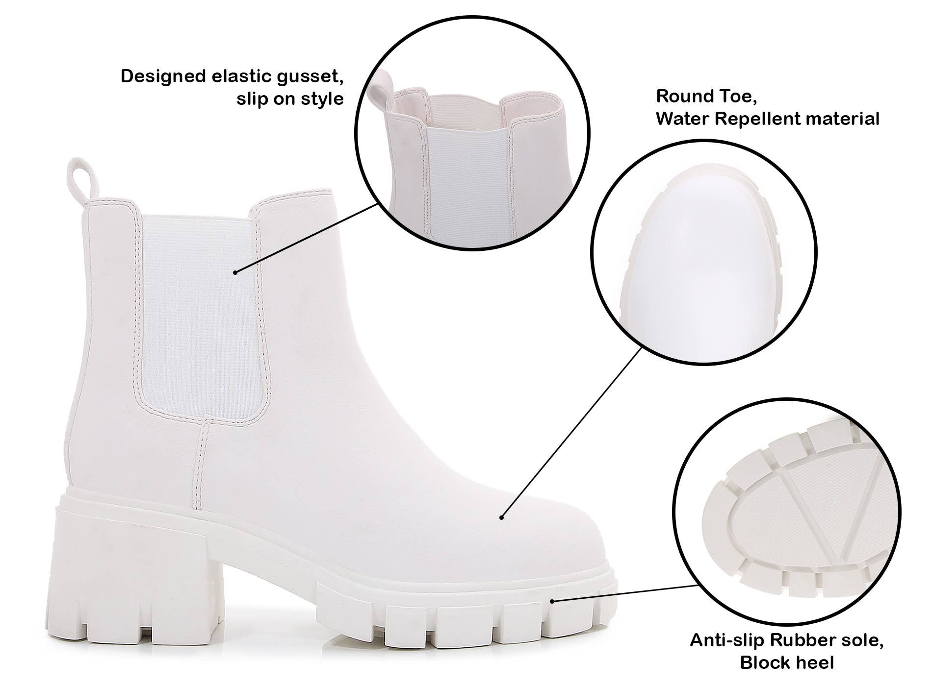 Shop Lev – Botas Chelsea – Mulher por atacado – Mulher Camurça Side Elastic Gussets Chelsea Botas14