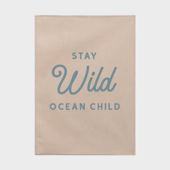 Stay Wild Ocean Child Hanging 50x70cm - more colours available for wholesale by Little M