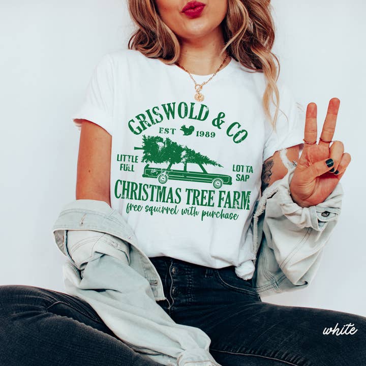 Chloe Vs Tank - Wholesale T-Shirt (Graphic) - Unisex - Griswold Tree Farm Tee *4 Colors (S-3X) 11