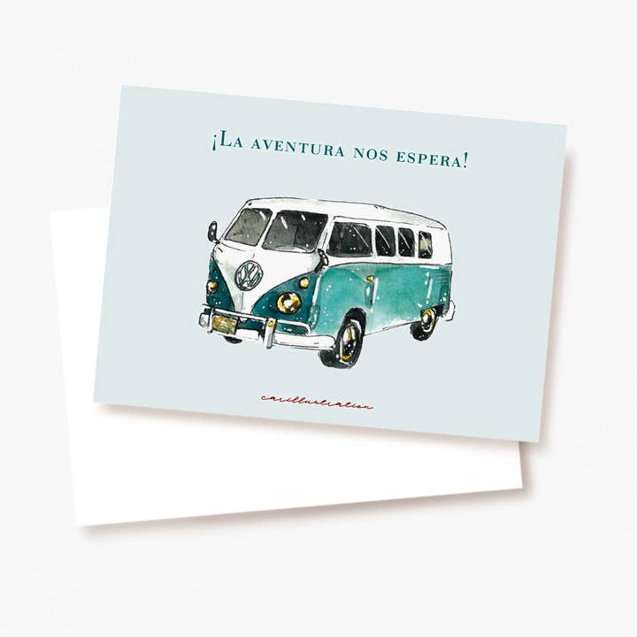 Tarjeta postal Camper for wholesale by Carillustration