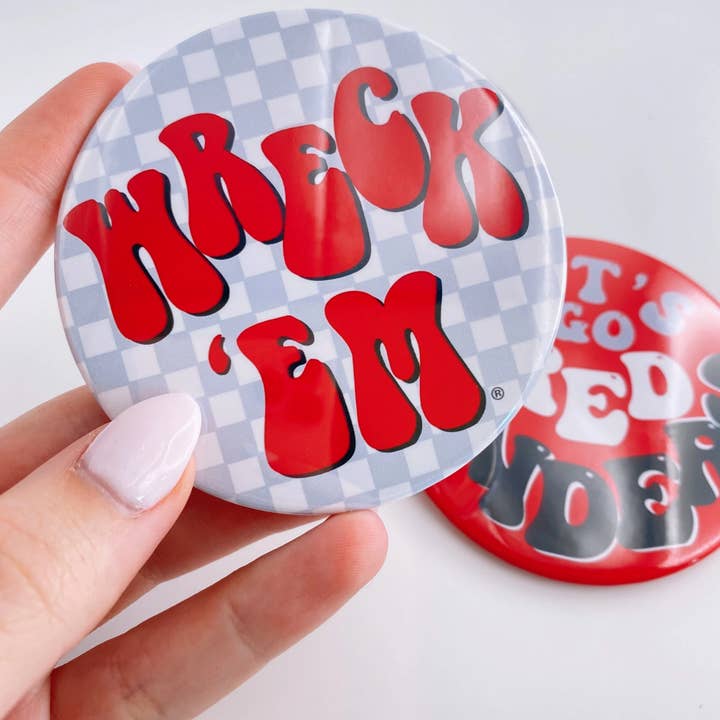 Tailgated Co. - Wholesale Lapel Pin/Button - TEXAS TECH Game Day Buttons | Gameday Pin | College Football
