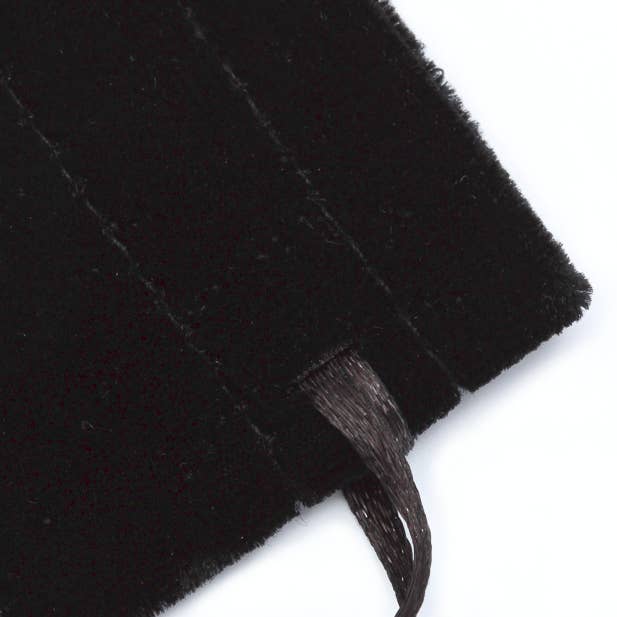Inca UK – wholesale Presentpåse – 9 x 7 cm. Svart sammet påse3
