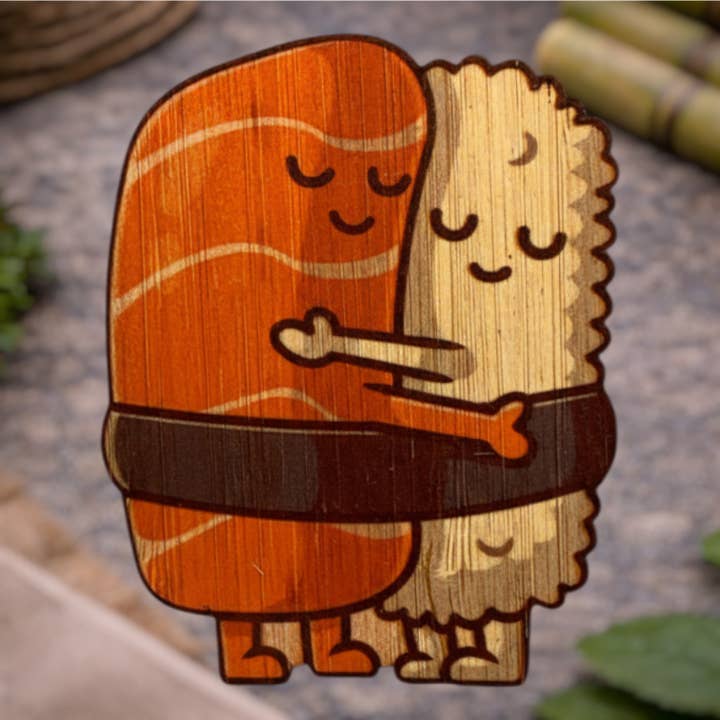Spam Musubi knuffelen voor wholesale door Bamboo Wood Stickers