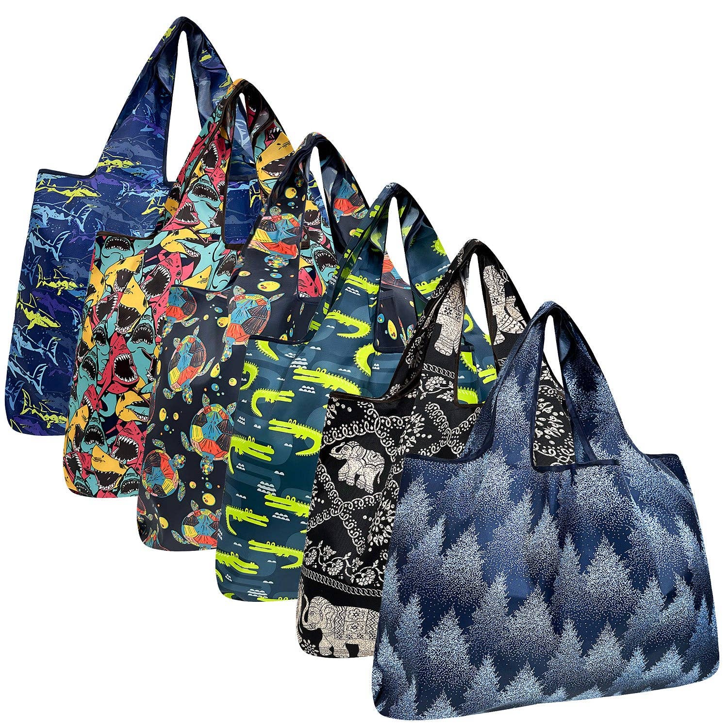 Wrapables.com - Vente Sacs de course/à provisions - Sacs à provisions réutilisables en nylon pliables de grande taille Wrapables, lot de 636