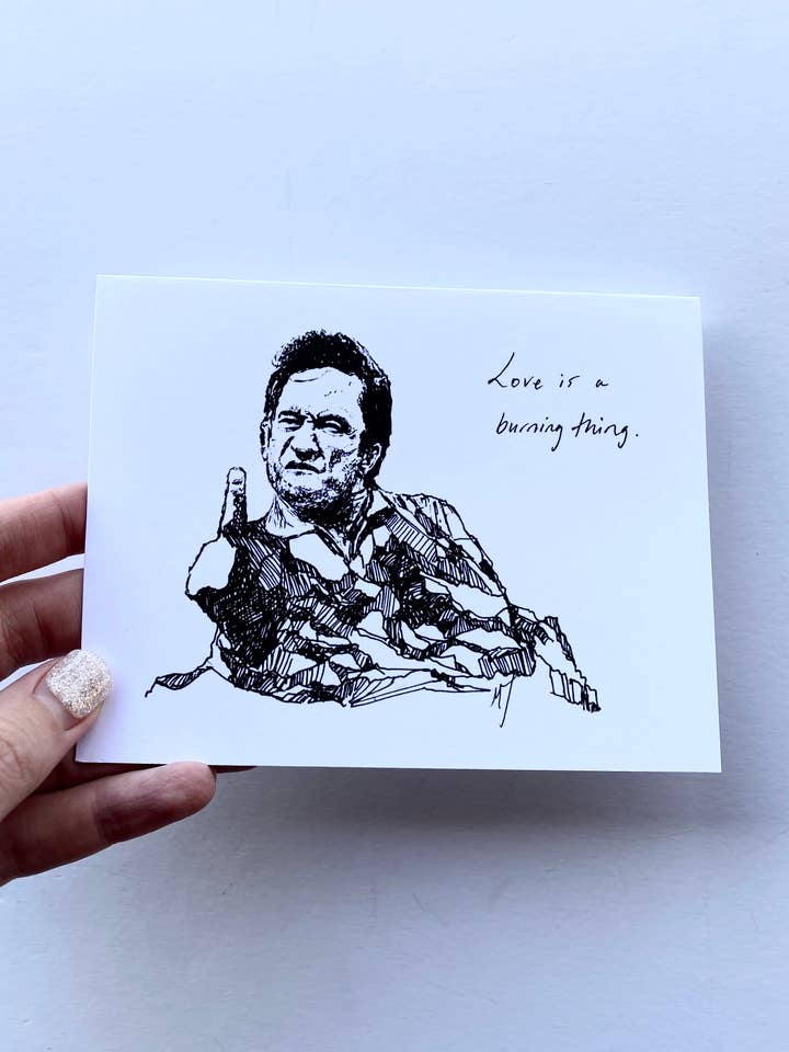 Mountain Portrait Card - Johnny Cash for wholesale by Maya Joy in the World