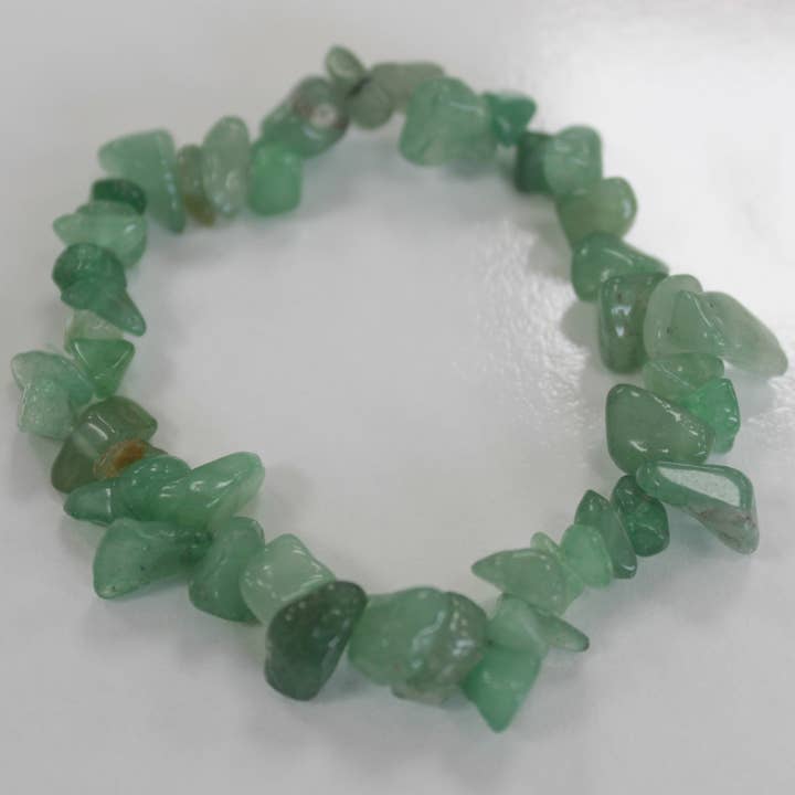 Ancient Wisdom - Wholesale Beaded Bracelet - Chipstone Bracelet - Aventurine Green
