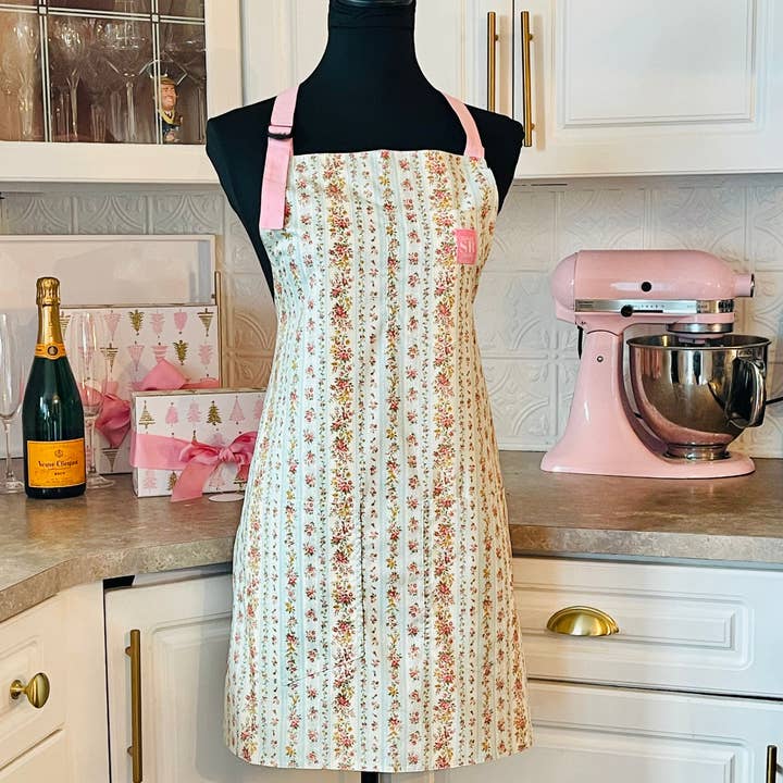 Sugar baby Aprons - Vente Tabliers - Tablier victorien pour tous les jours en bleu et rose0