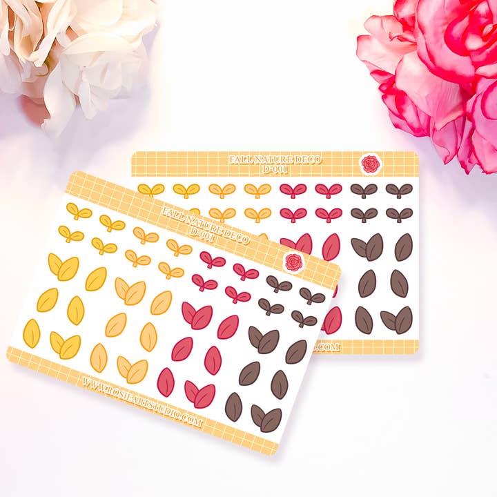 Efterår Deco Planner Sticker Sheet #001 - Sød papirvarer - for engroshandel hos Rosie Art Studio