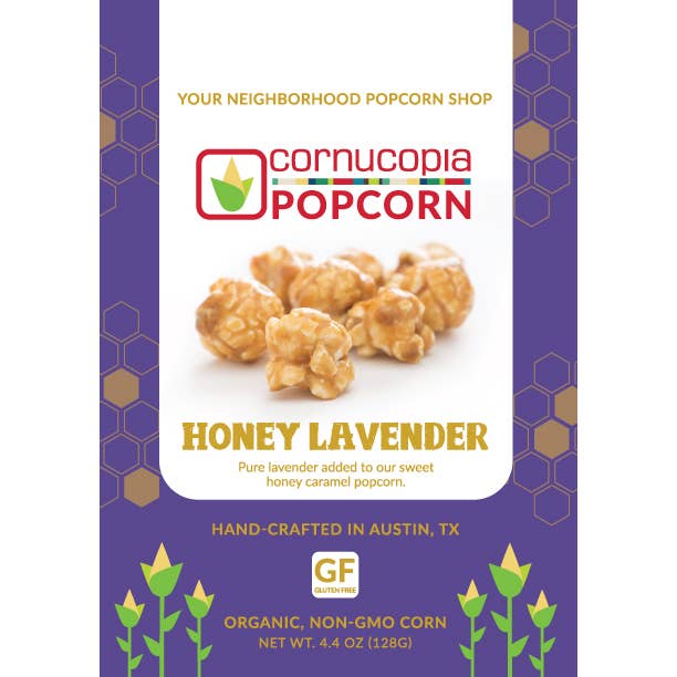 Cornucopia Popcorn - Wholesale Popcorn - Honey Lavender Signature Bag- Spring Flavor 10 pk1
