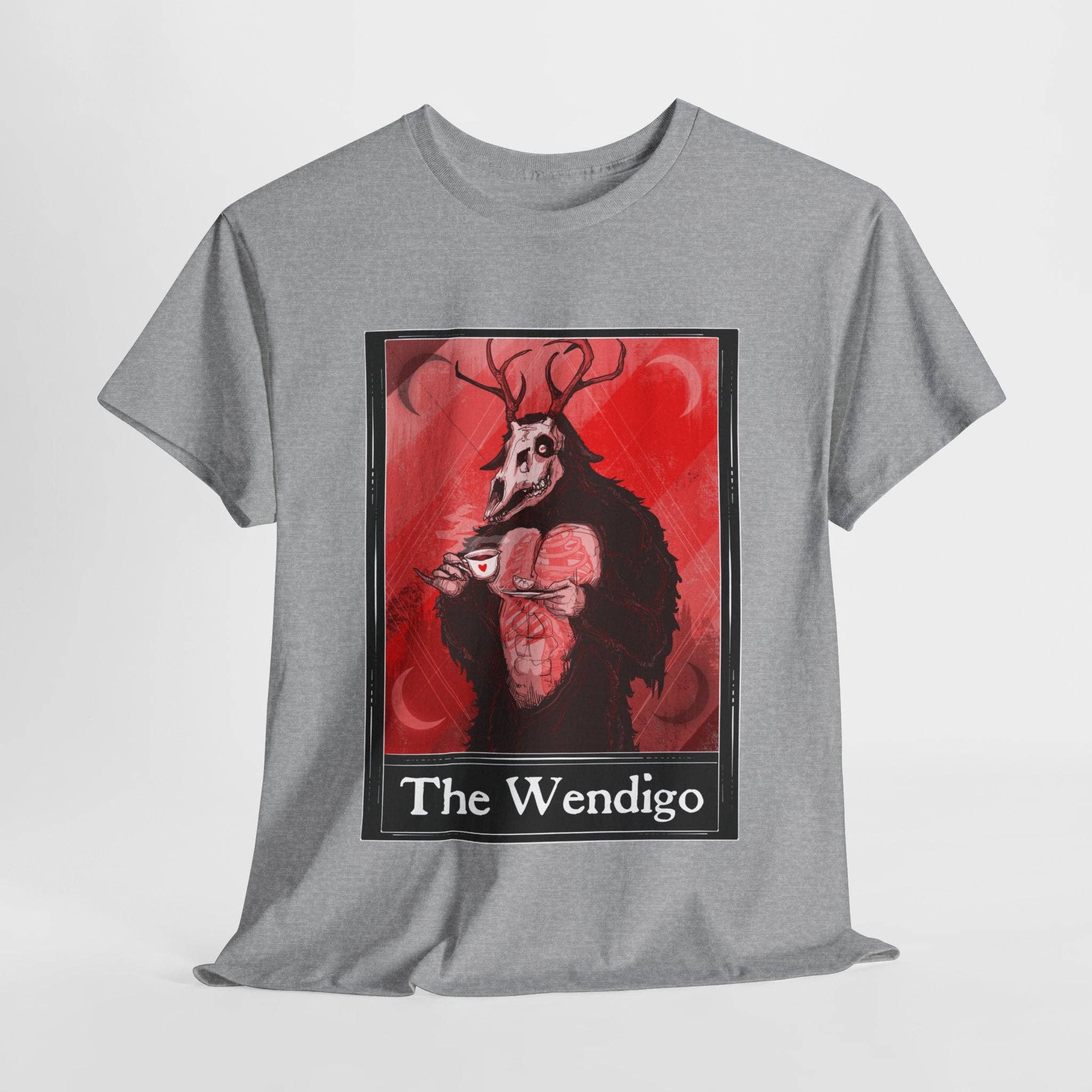 LVB Art - Wholesale T-Shirt (Graphic) - Unisex - The Wendigo Tarot  (Front & Back Print) Unisex Heavy Cotton Tee1