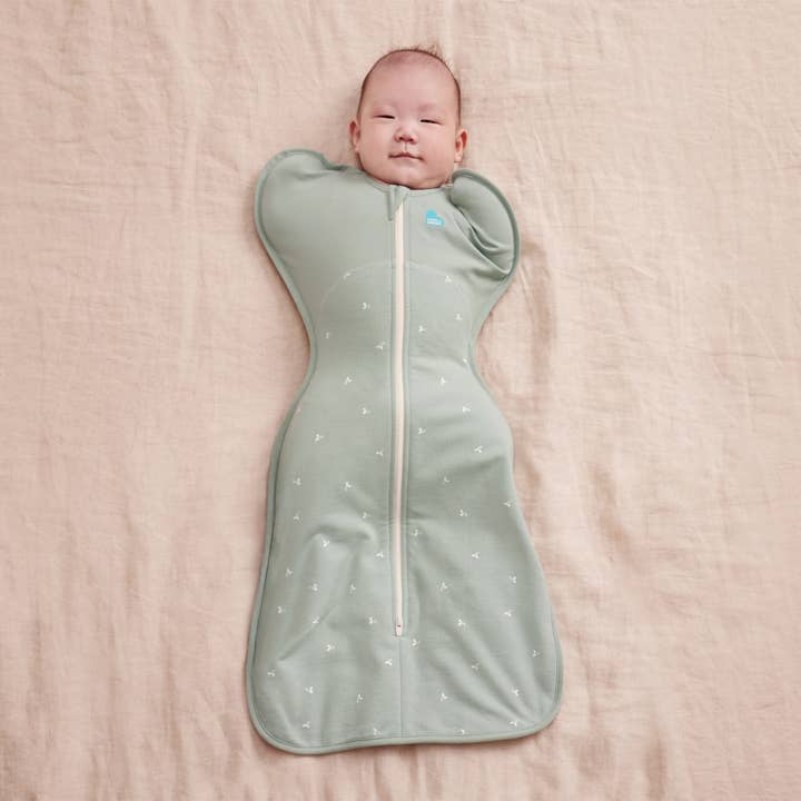 SWADDLE UP™ Sleep Sack- Cotton Fleece 1.5 TOG - Olive Twig for wholesale by Love to Dream