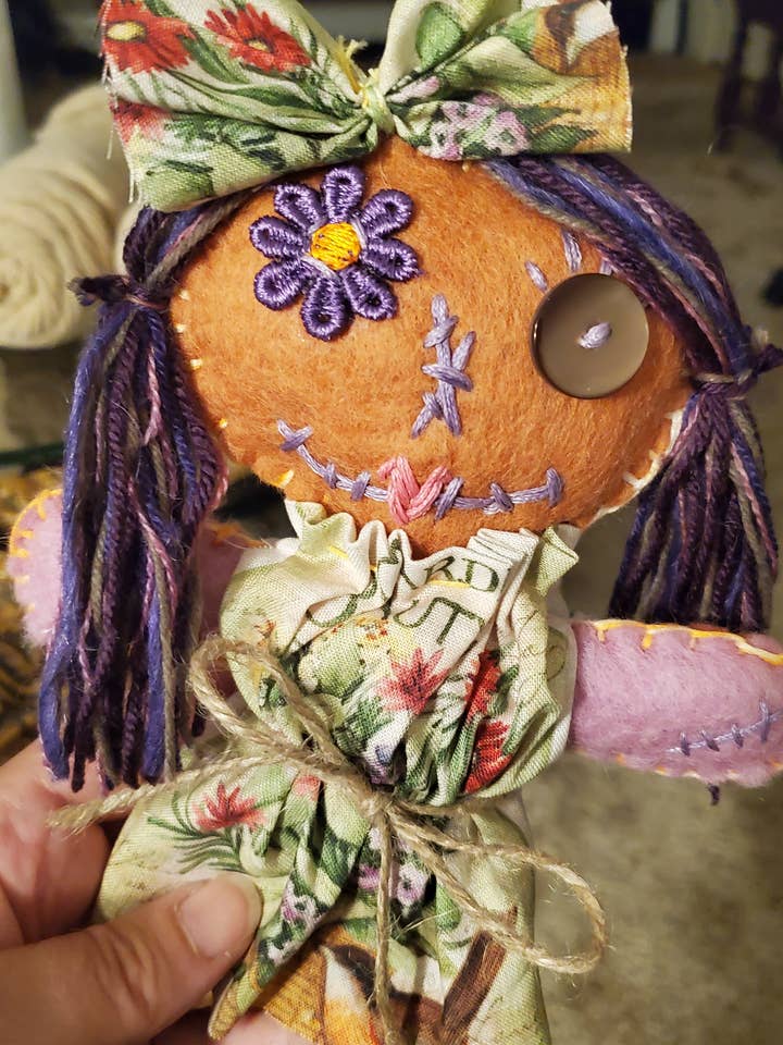 Handmade Magic Poppet Doll w/Dress Hoodoo Voodoo Magick for wholesale by The Clairity Room