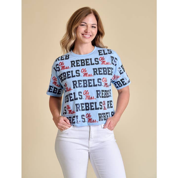 Le T-shirt à paillettes répétées | Ole Miss pour la vente par Stewart Simmons