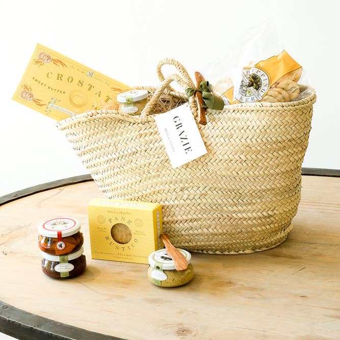 Bella Cucina – wholesale Matpresentkorg – ”O” Lista favorit Antipasti Party i en korg7