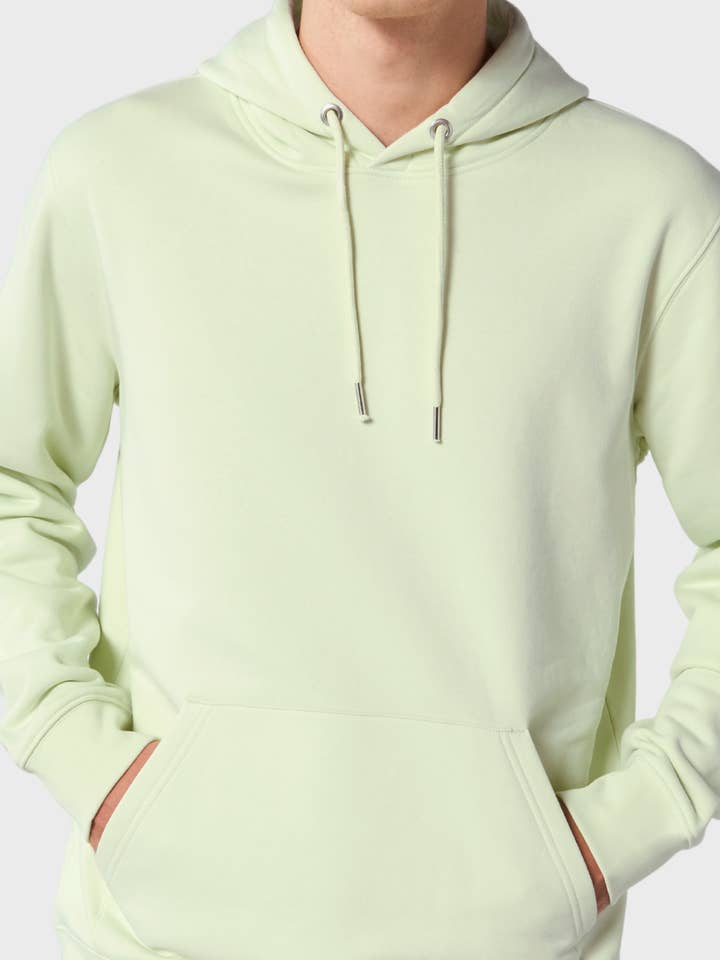 Unisex Organic & Recycled Hoodie - Pistachio Green for wholesale by Unordinary Apparel