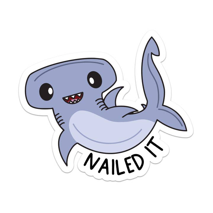 Nailed It Vinyl Sticker for wholesale by Mouthy Broad