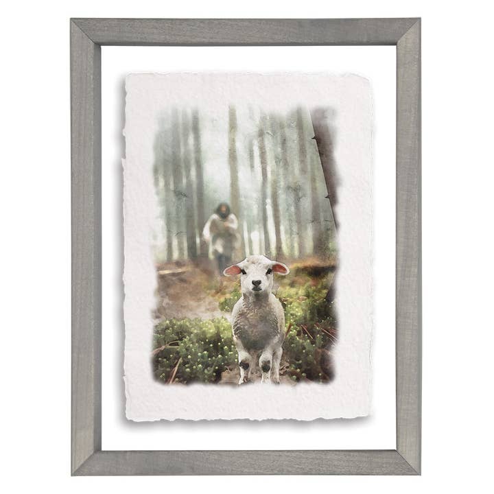 Sincere Surroundings - Wholesale Muurdecoratie met tekst - Jezus Redt Lam - Zwevende Kunst Rechthoek