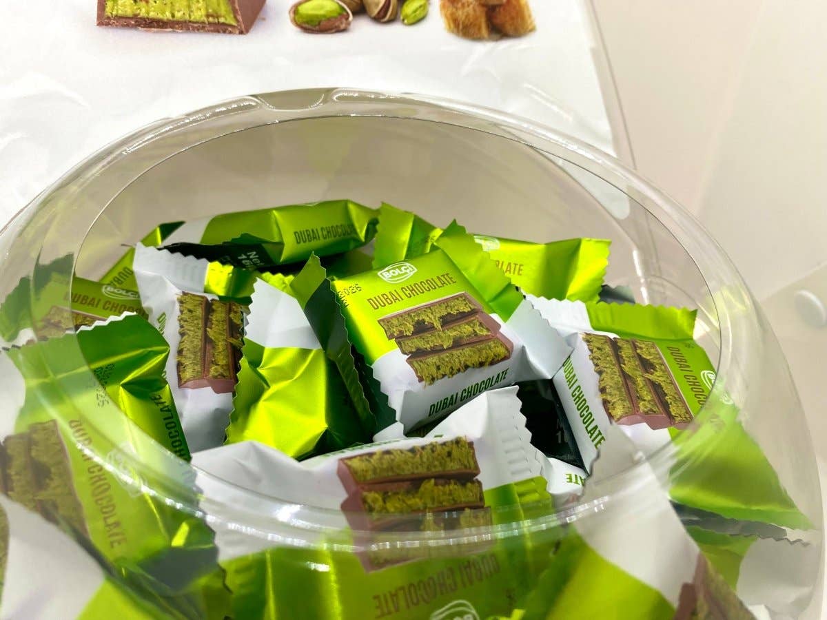 Aladdin – wholesale Chocolate bar – Antep Pistachio Kadayif Dubai Chocolate 16g Turkish Halal2