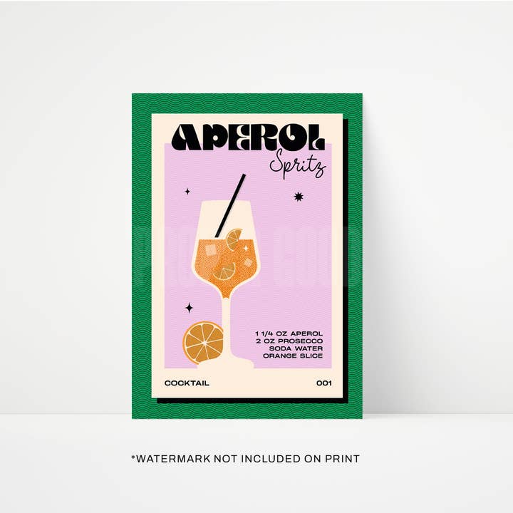 Proper Good - Wholesale Kunstprint - Retro Aperol Spritz print2
