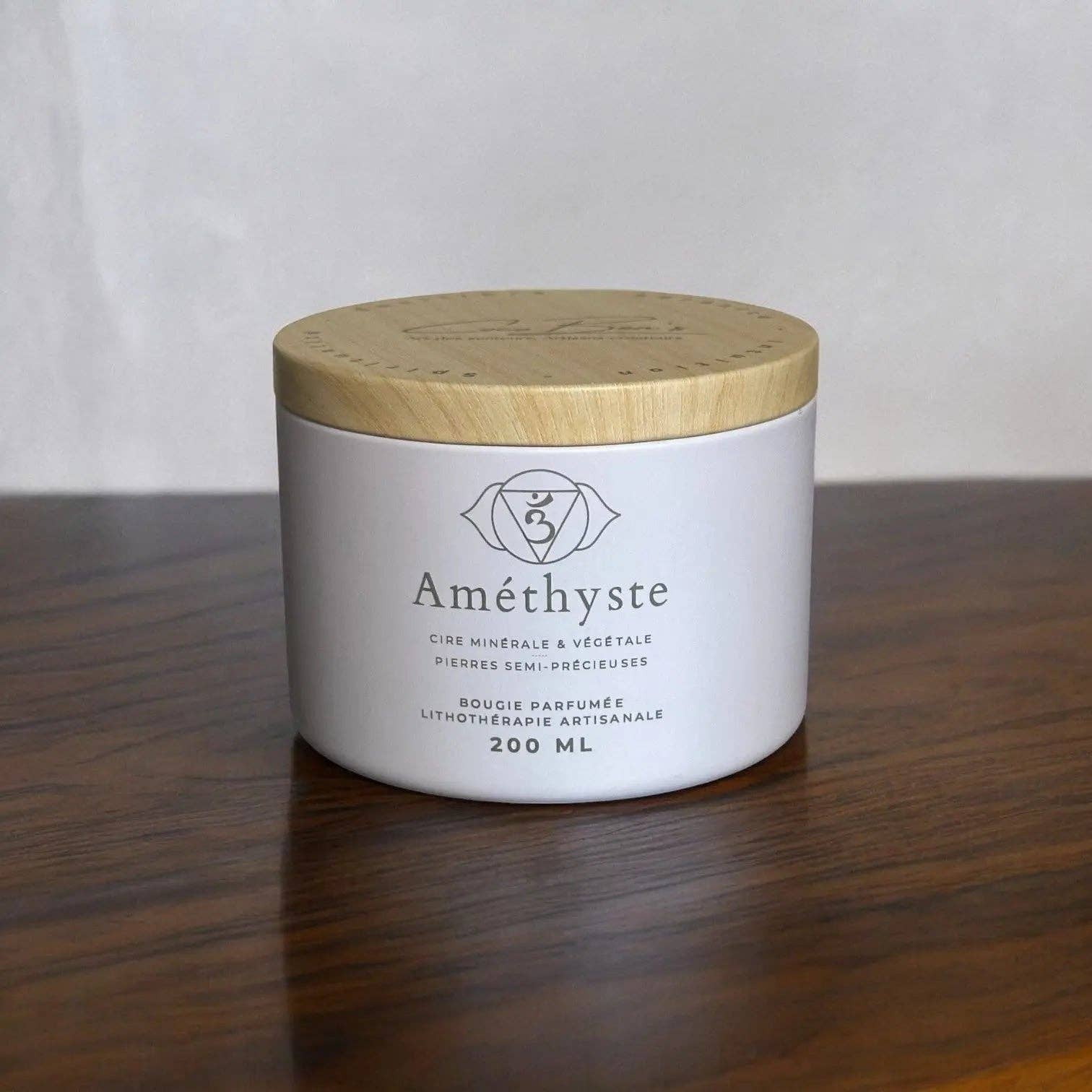 CocoBen's - Wholesale Jar/Filled Candle - Lithotherapy Candle - Amethyst - 200 ML2