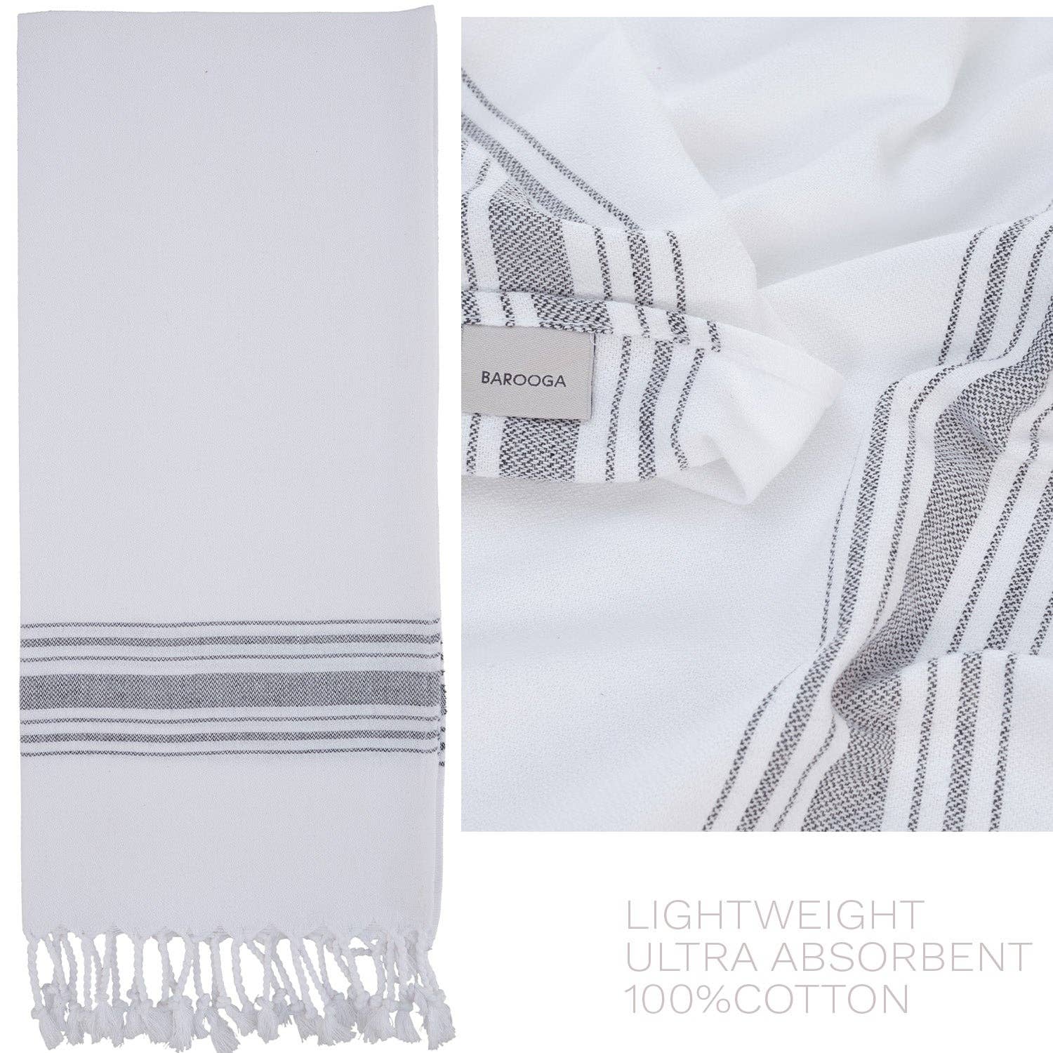 Barooga - Wholesale Hand Towel - Farmhouse Turkish Hand Towel (Set of 3), 18 x 38 inches47