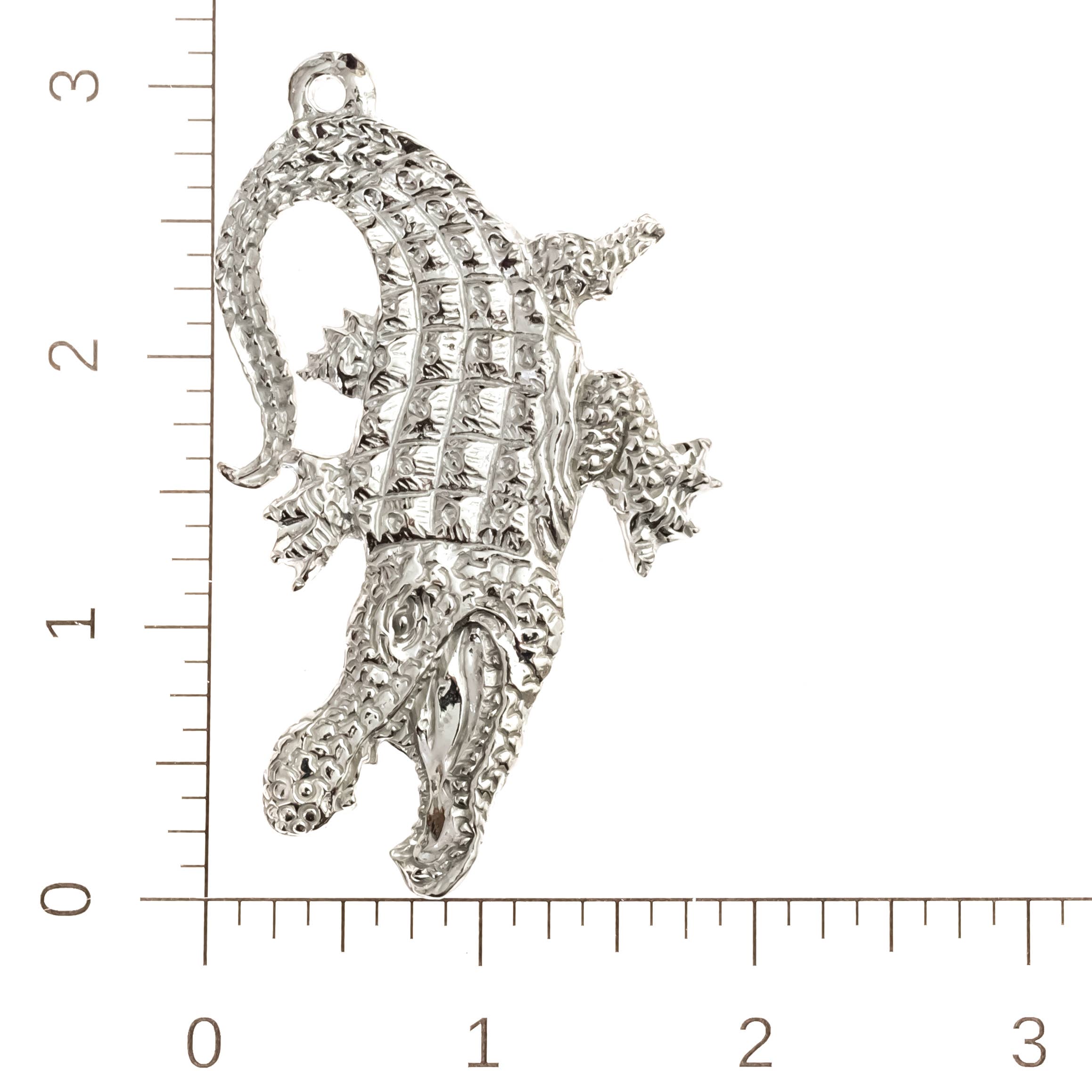 House of Morgan Pewter - Wholesale Ornament - Handmade Alligator Swamp Gator9