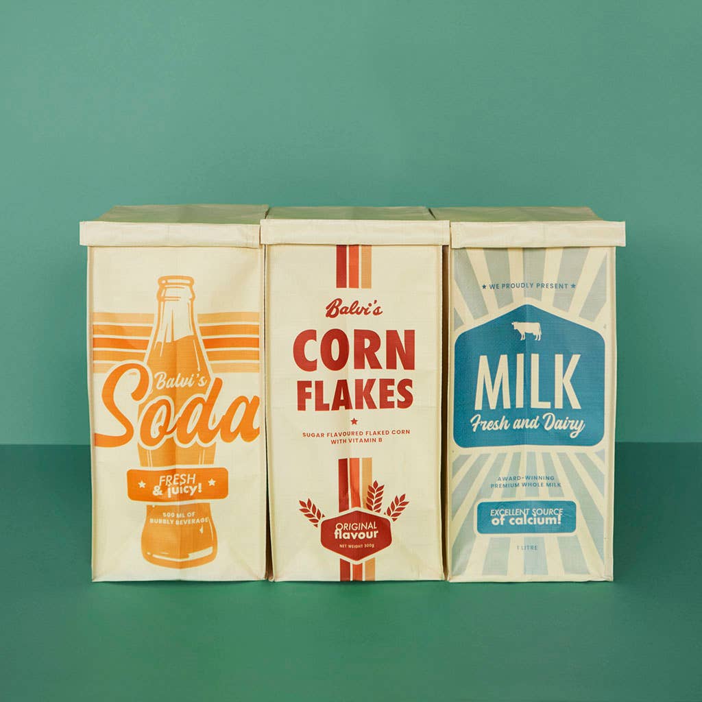 Balvi - Wholesale Grocery/Shopping Bag - Retro recycling bag set X3 PP recycled1