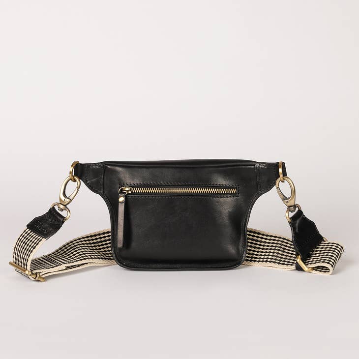 Crossbody Strap 2,5 cm - Black Stromboli Leather