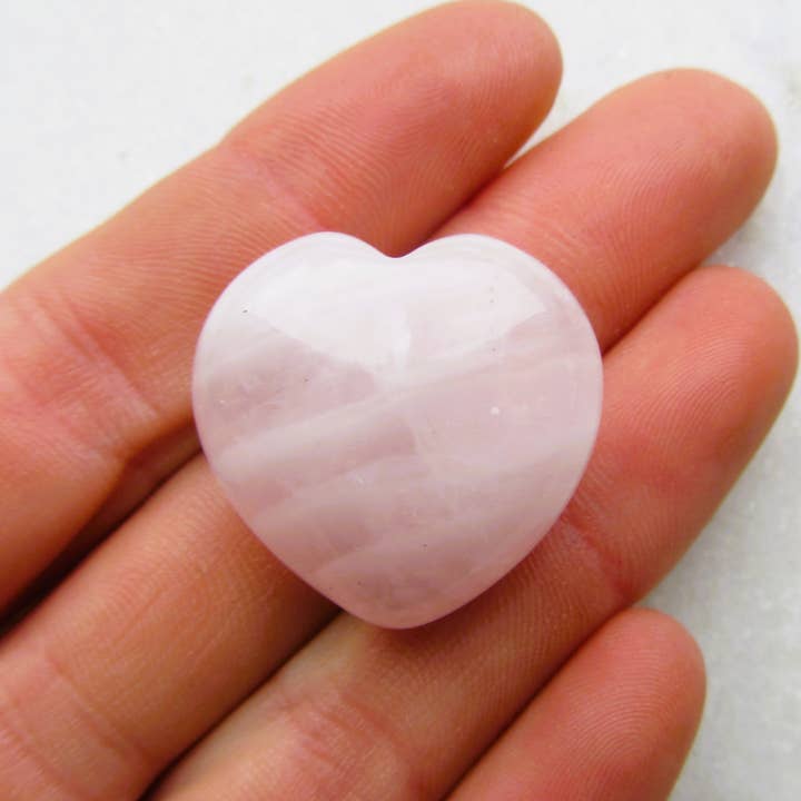 Rose Quartz Hjärta för wholesale av Over The Moon