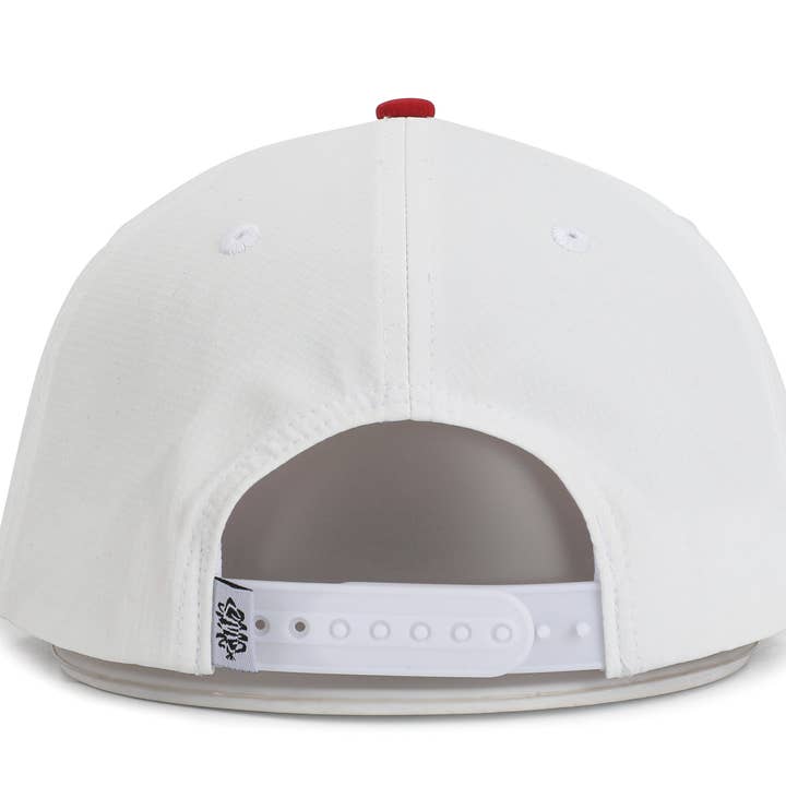 SALT WATER SOUL - Wholesale Trucker Hat - Unisex - Spearfishing White & Red Rope Snapback Hat