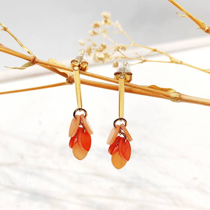 LOLO & YAYA - Wholesale Dangle Earrings - Daphnée Leaf Earrings0