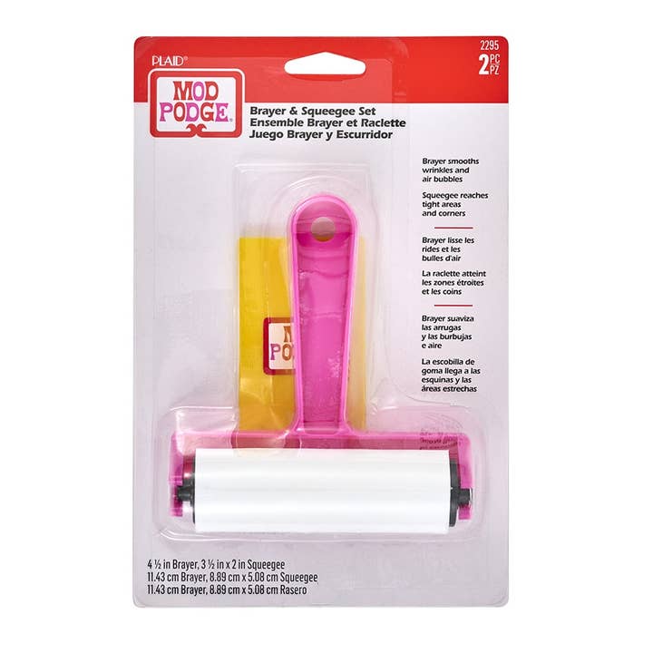 Plaid Crafts - Wholesale Craft Tool - Mod Podge Professional Tool Set - Brayer & Squeegee Set