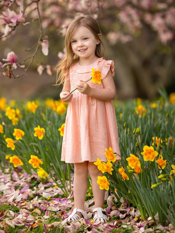 Jane Ruffled Short Sleeve Dress for wholesale by mabel + honey