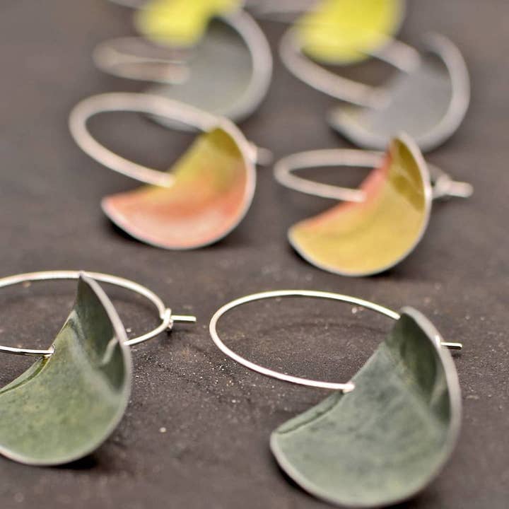 Floris Hoops for wholesale by S&ERS Printed Aluminium Jewellery