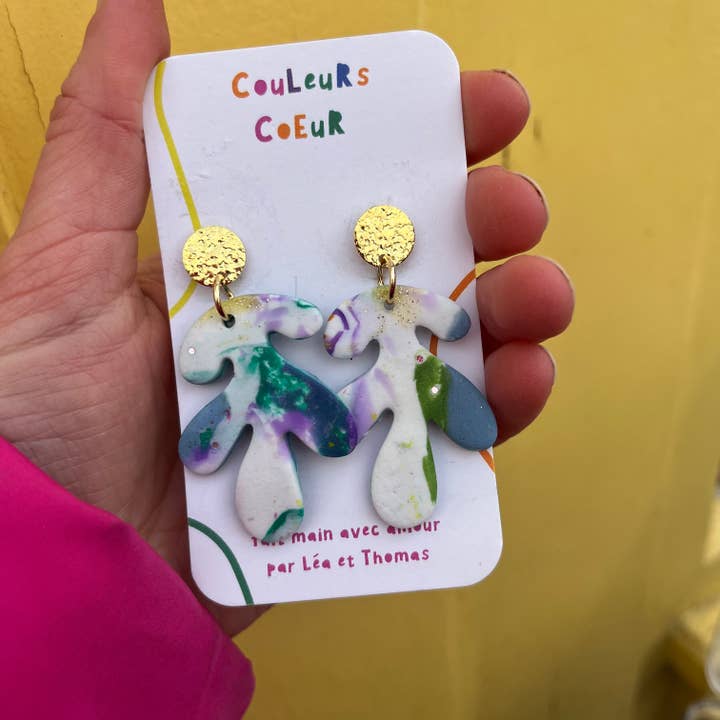 SALES - Seychelles marbled green/white/blue for wholesale by Couleurs cœur