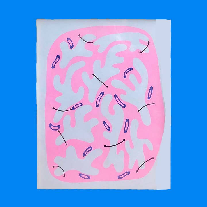 Potato Bread Press - Wholesale Art Print - Cloud Risograph Print