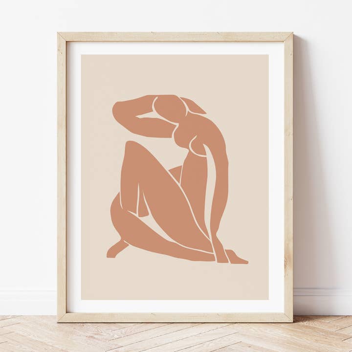 Impression de figures nues pour la vente par Peach and Home