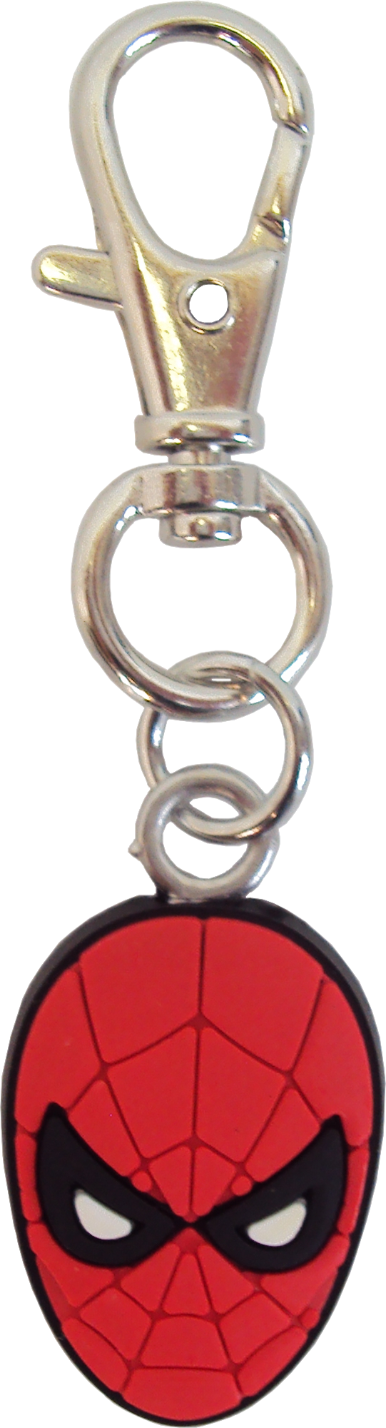 Square Deal Recordings & Supplies - Wholesale Keychain - Unisex - Zipper Pull - Spider-Man - Head1