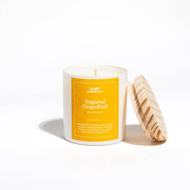 Bright Endeavors - Wholesale Jar/Filled Candle - Sugared Grapefruit3