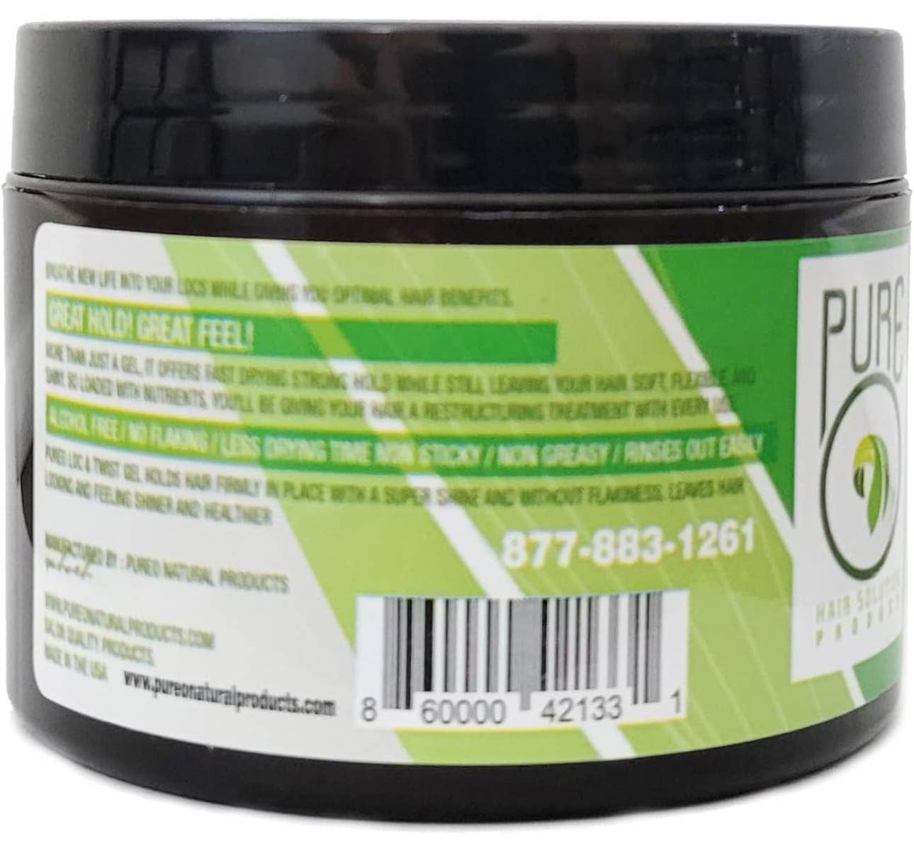 GIFTHAIRS BEAUTY STORE – Gel/mousse para Cabelos por atacado – GEL PURE LOC & TWIST 16oz1