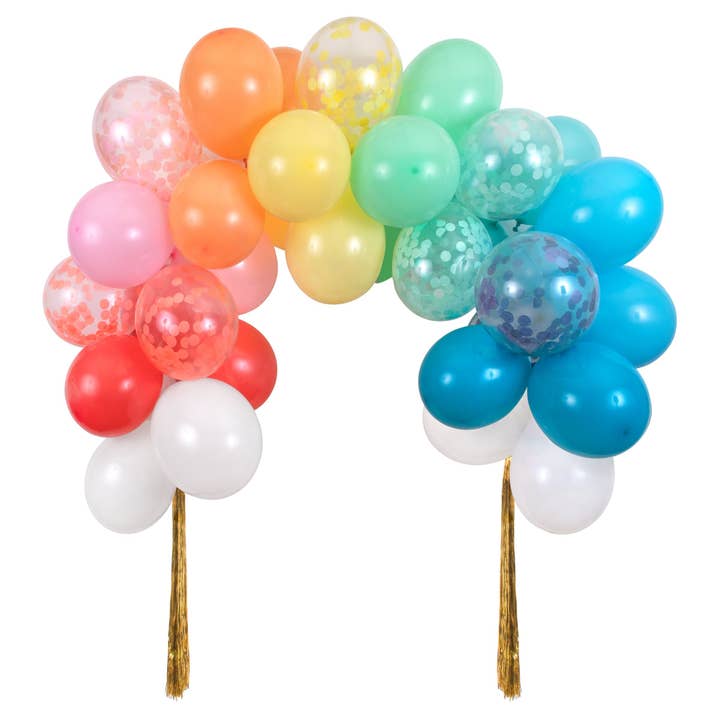 Ballonbogen-Set mit Regenbogenmotiv für den Großhandel von Meri Meri