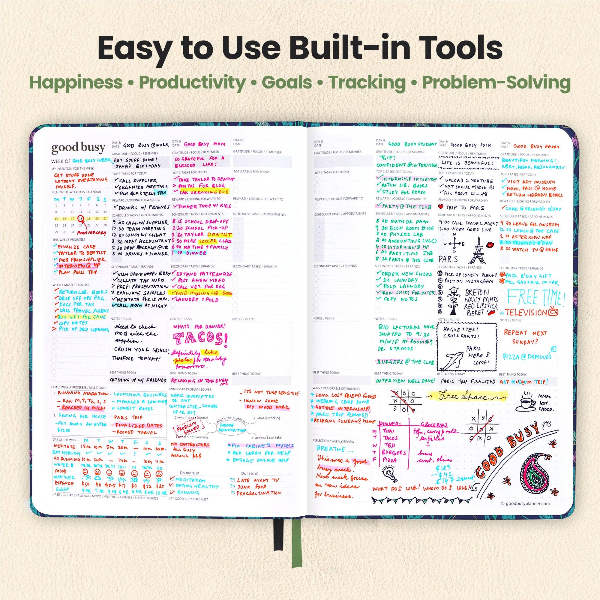 Good Busy - Wholesale Planner - Undated Weekly Planner - Twilight2