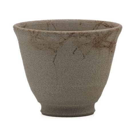 Tazza da tè giapponese - 谷川仁 Tanikawa Jin - Mogake Yakishime Tokoname Senchawan - 40ml per la vendita all'ingrosso da parte di Tezumi