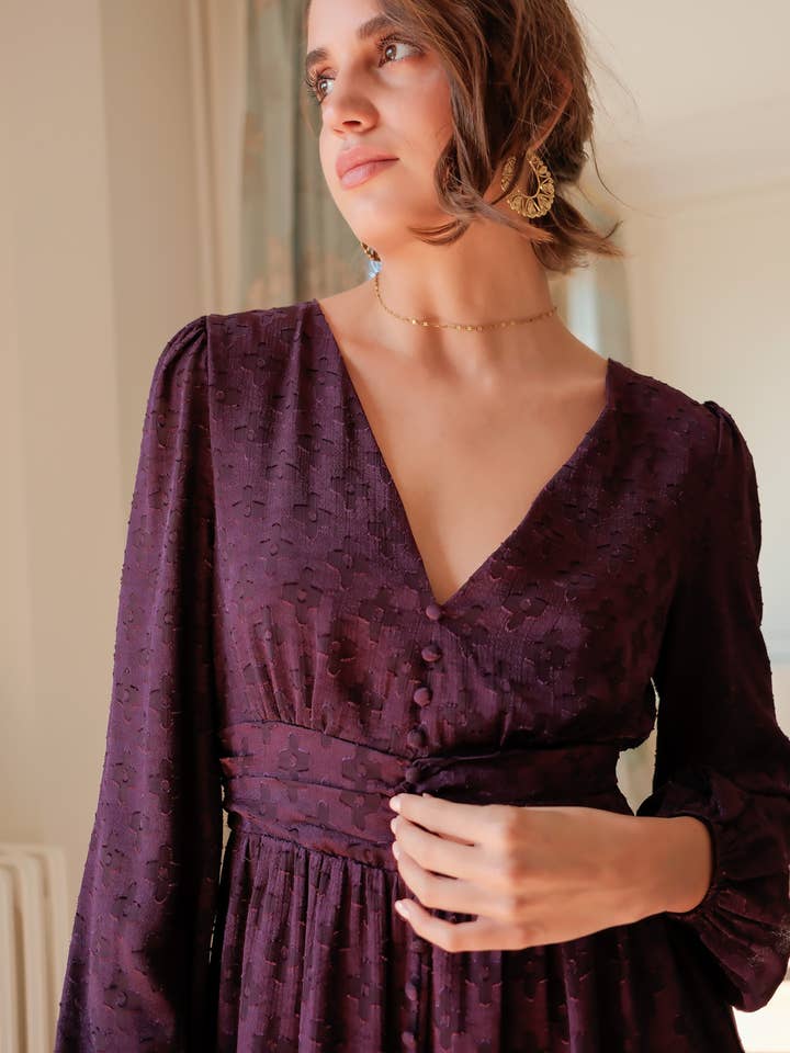 LOVIE & CO - Vente Robe – femme - Robe longue à motifs fleuris10