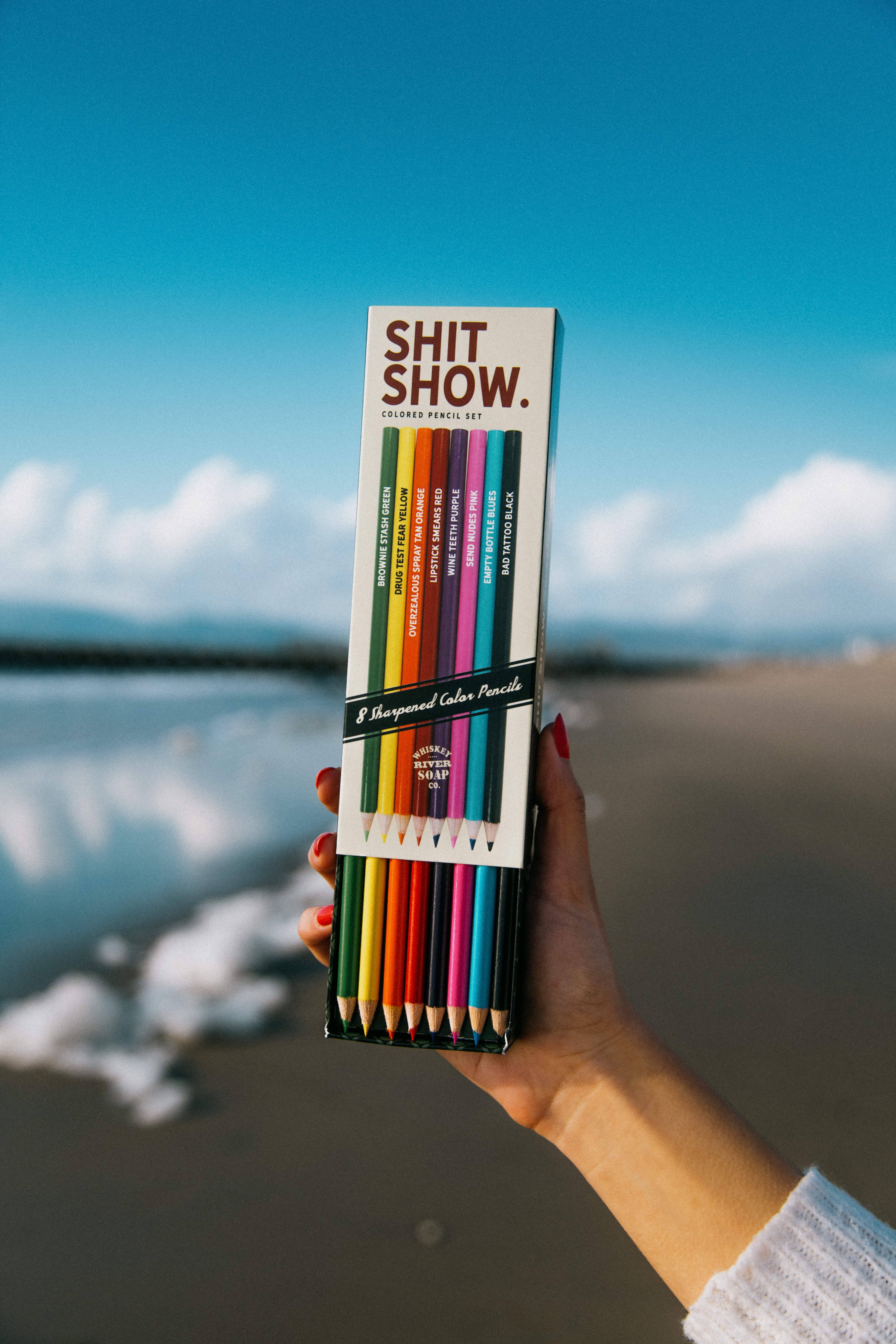 Whiskey River Soap Co. – wholesale Coloured pencil – Shit Show Colored Pencils | Funny Pencils | Gift2